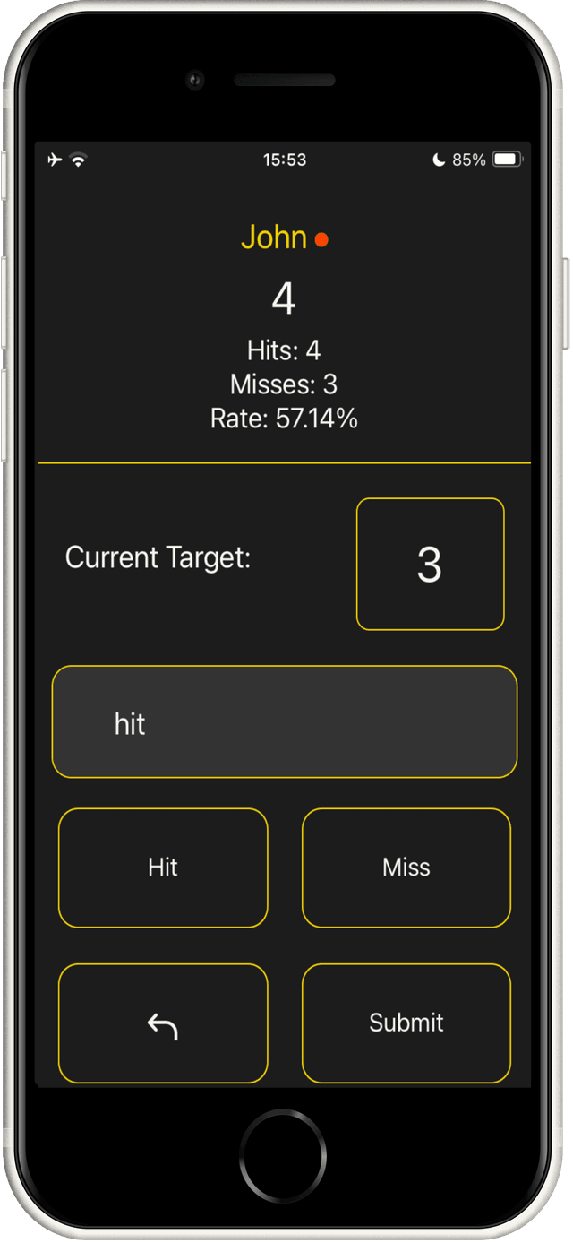 Practice mode for doubles training in DartsZone app
